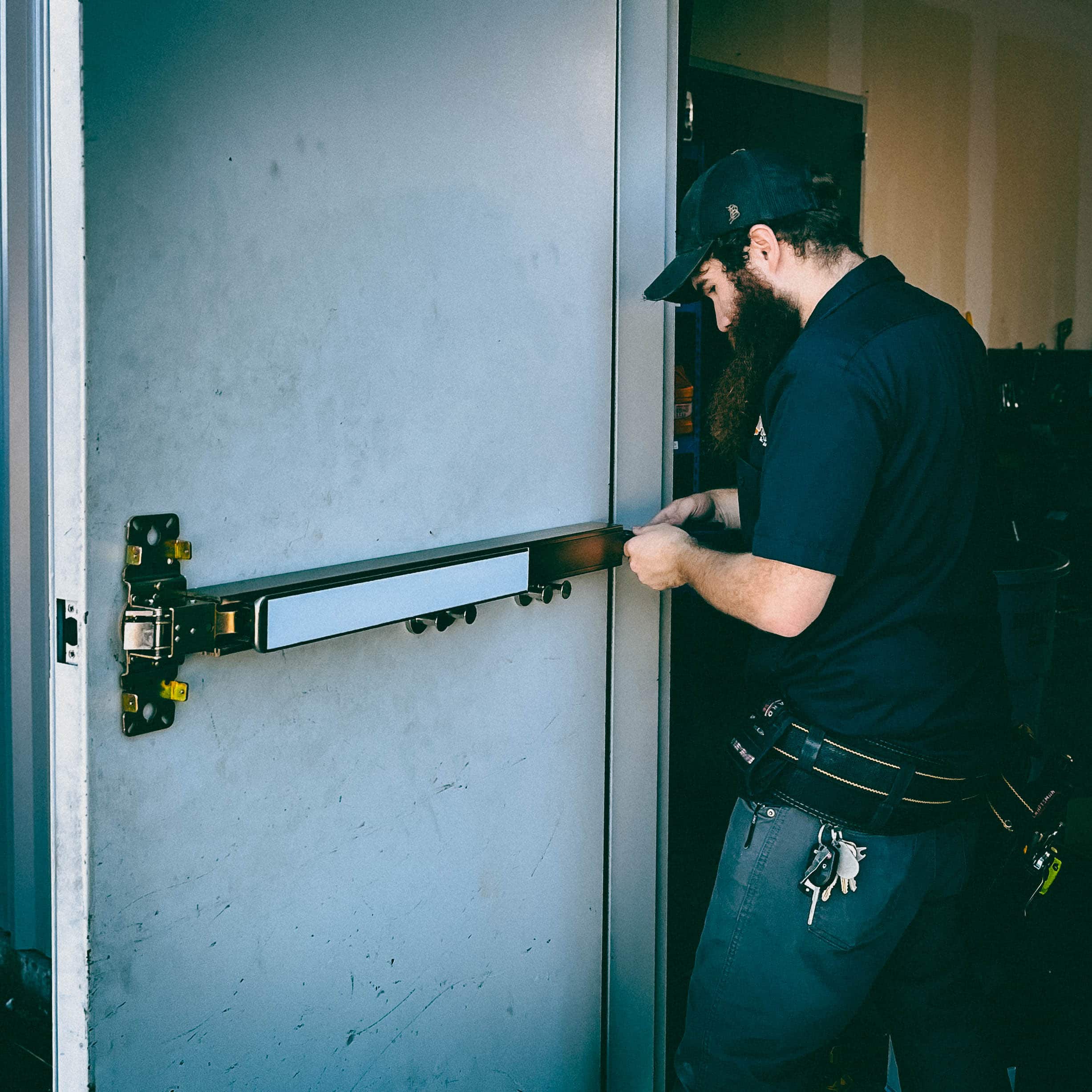 commercial exit device installation