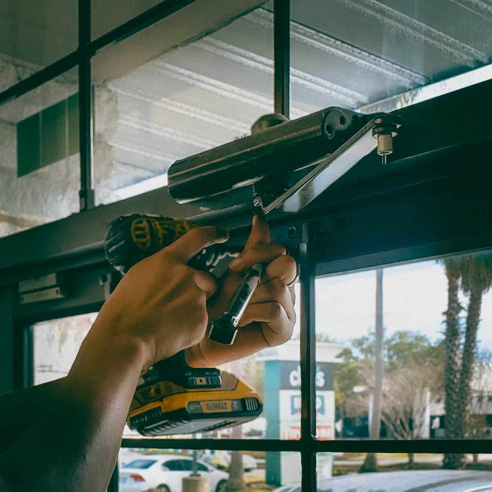 door closer installation