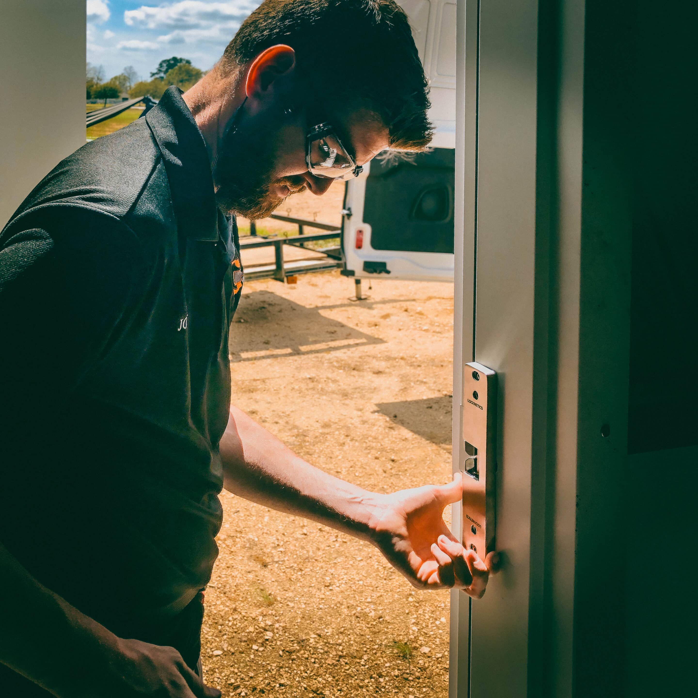 electronic strike installation