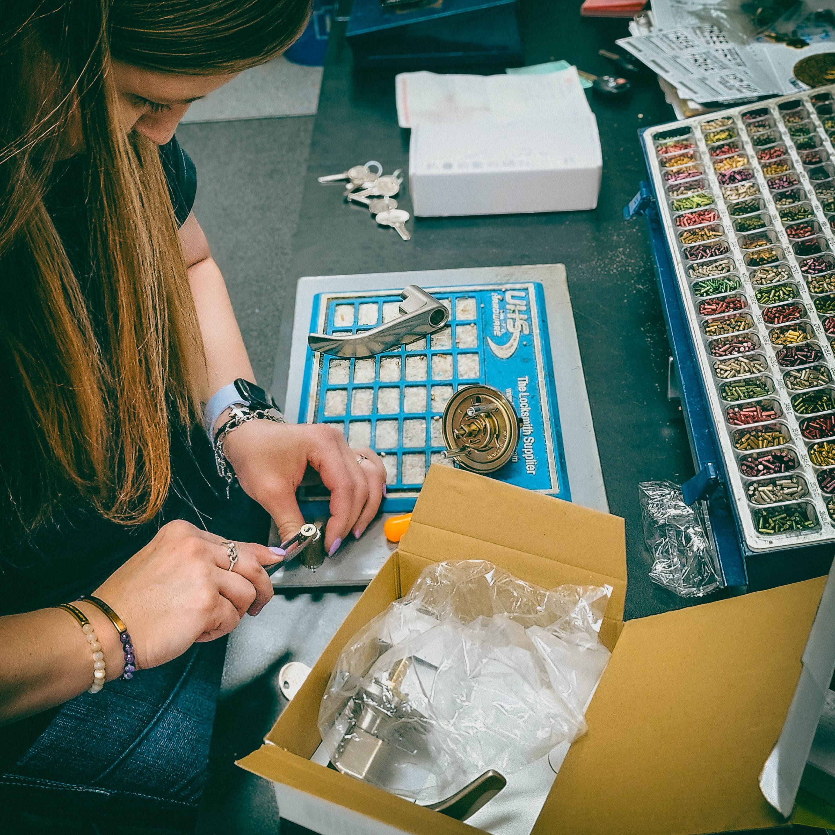 house lock change key