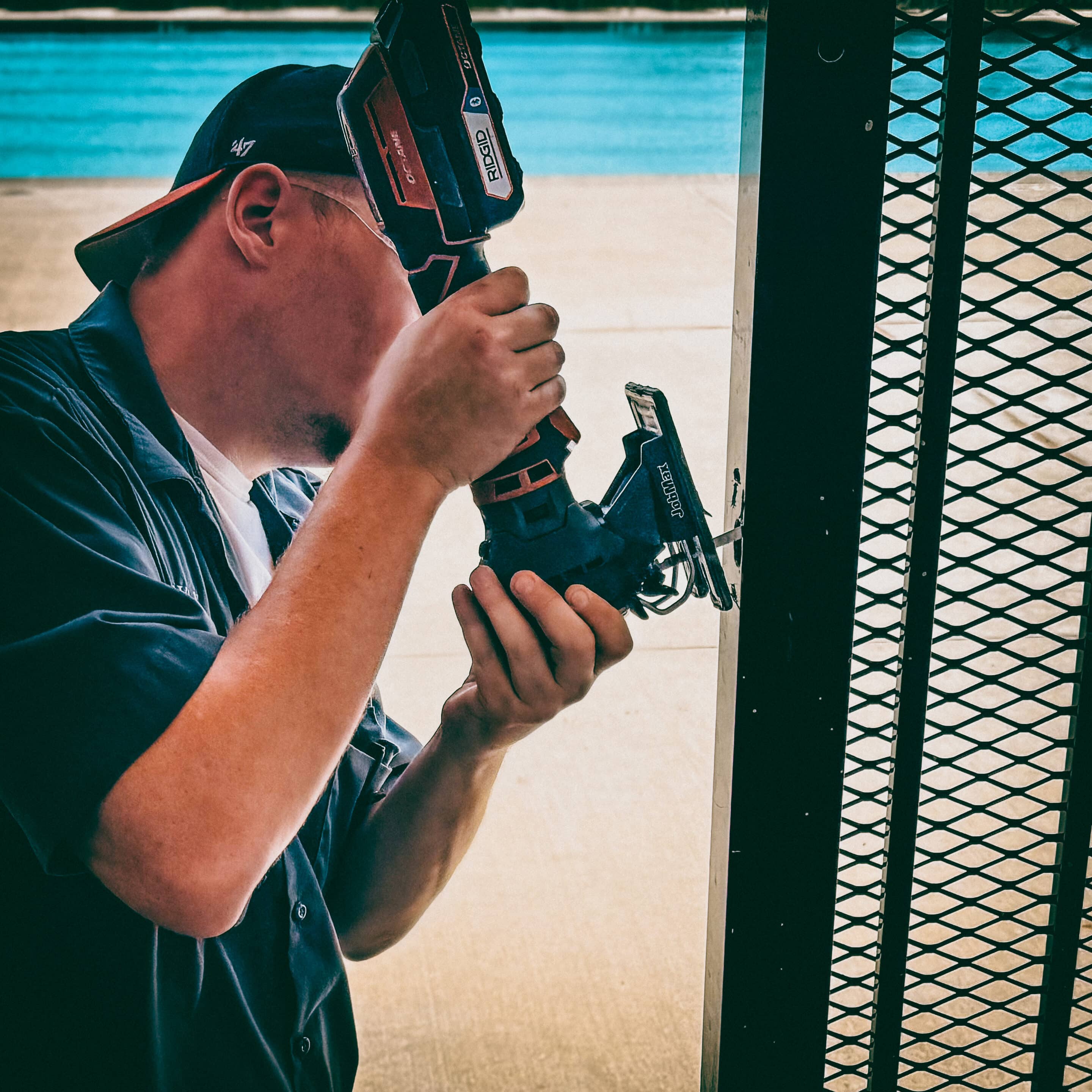 gate lock installation